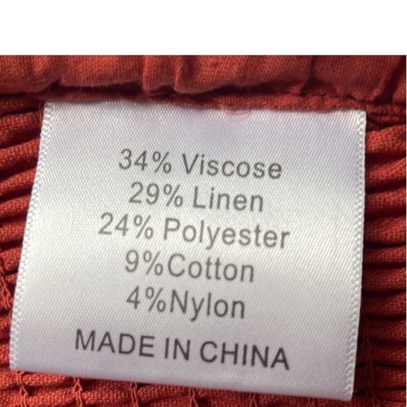 NWT Women’s Linen Blend Bandeau Halter top by Kourt - Picture 4 of 5